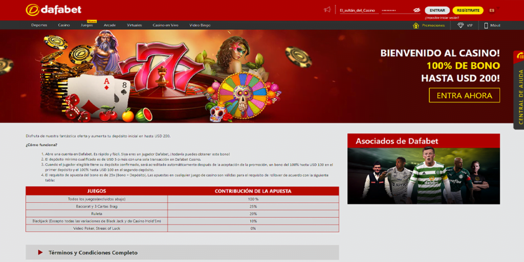 Dafabet Bono Casino » Juega con US$200 al casino 2 dafabet bono bienvenida casino