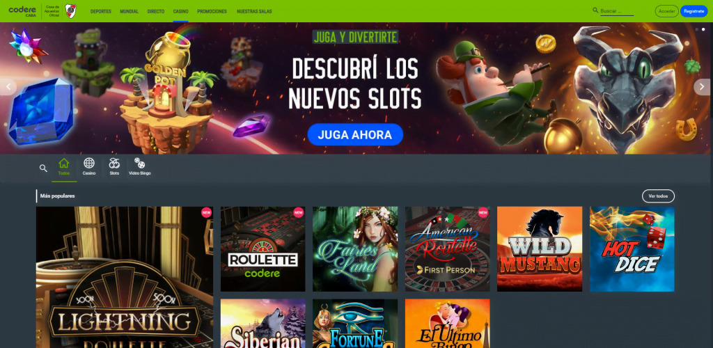codere bono casino
