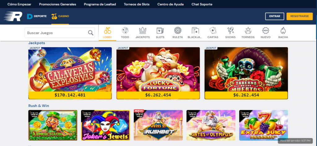 rushbet descargar app