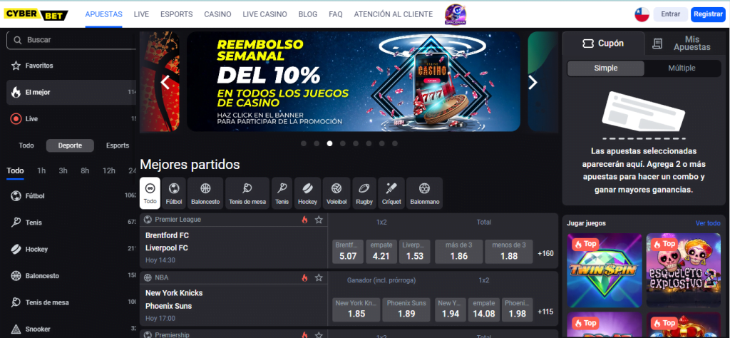 Cyberbet bono gratis