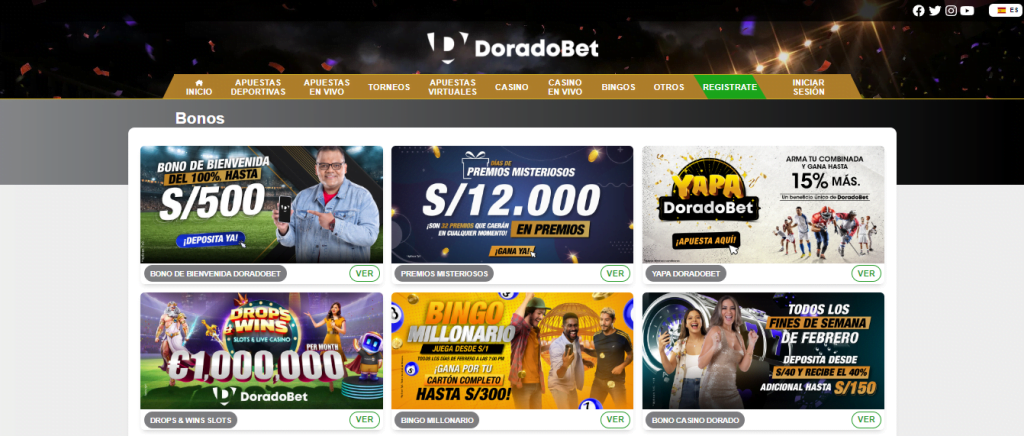 doradobet bonos peru