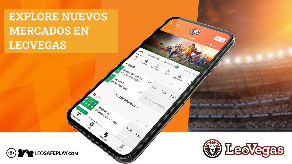 LEOVEGAS Bono » Apuestas GRATIS hasta S/40 en Futbol 3 leovegas apostar en futbol