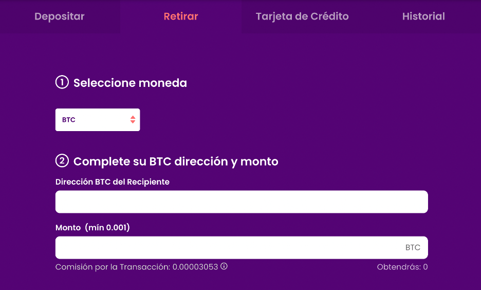 trustdice retiro de dinero