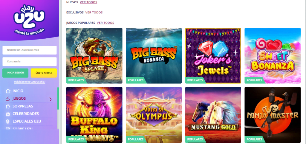 playuzu oferta slots