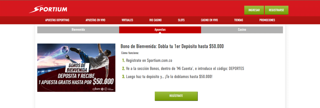 SPORTIUM Bono Apuestas Deportivas »¡$50.000 en Freebet! 3 sportium oferta apuestas deportivas
