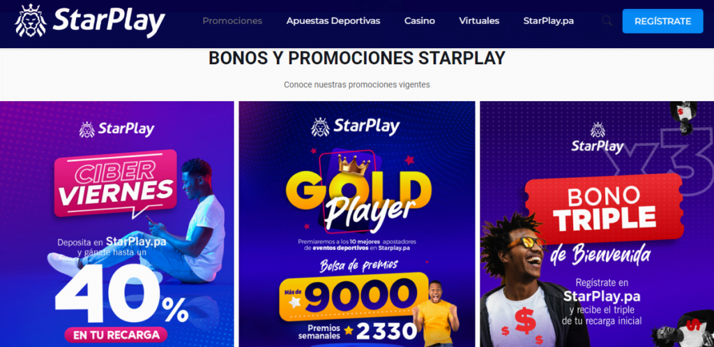 starplay bonos de bienvenida.
