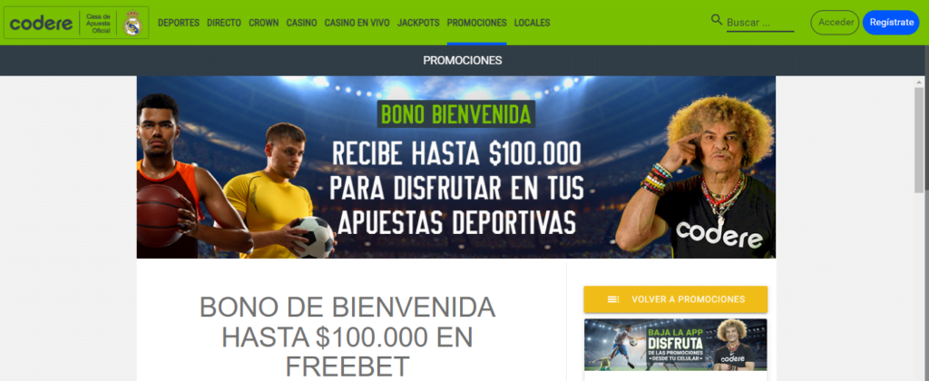 codere oferta apuestas deportivas