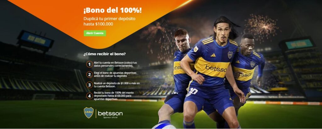 betsson bono bienvenida argentina