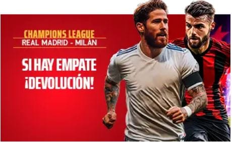 Sportium Real Madrid vs Milan