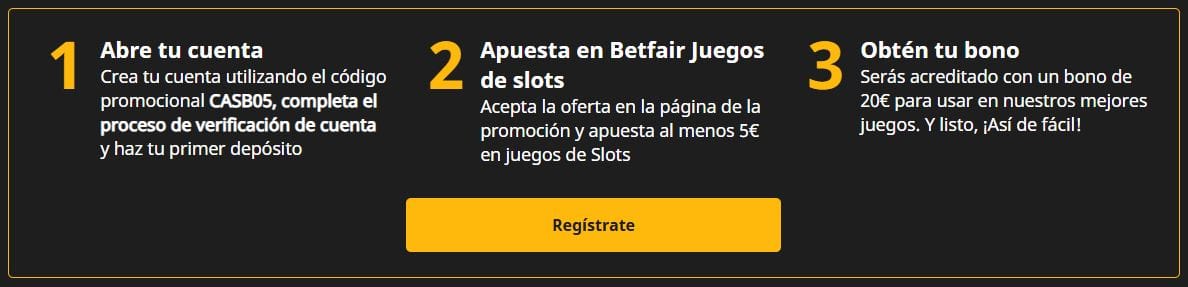 donde pedir bono betfair