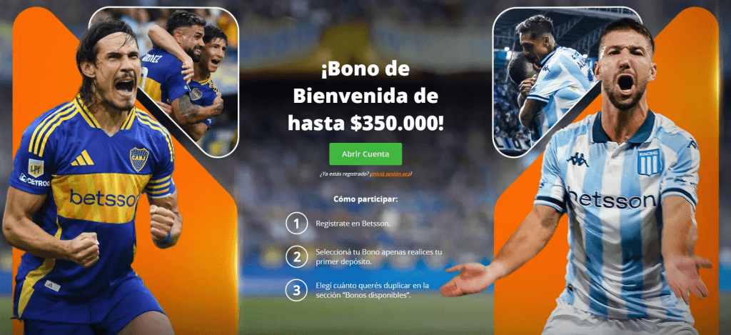 betsson bono bienvenida argentina