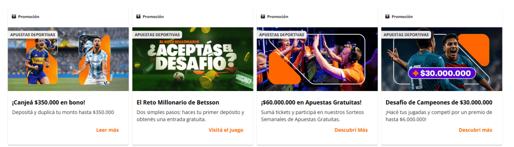 betsson oferta para deportes