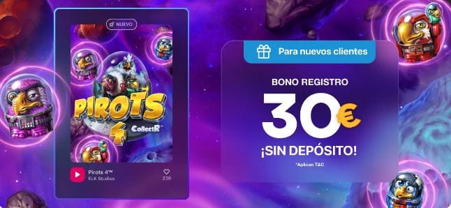 Gran Madrid Casino bono sin depósito Pirots 4