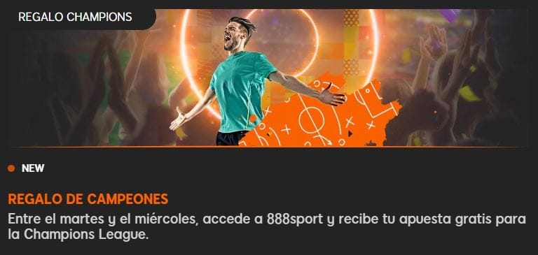 888Sport Promoción Regalo Champions