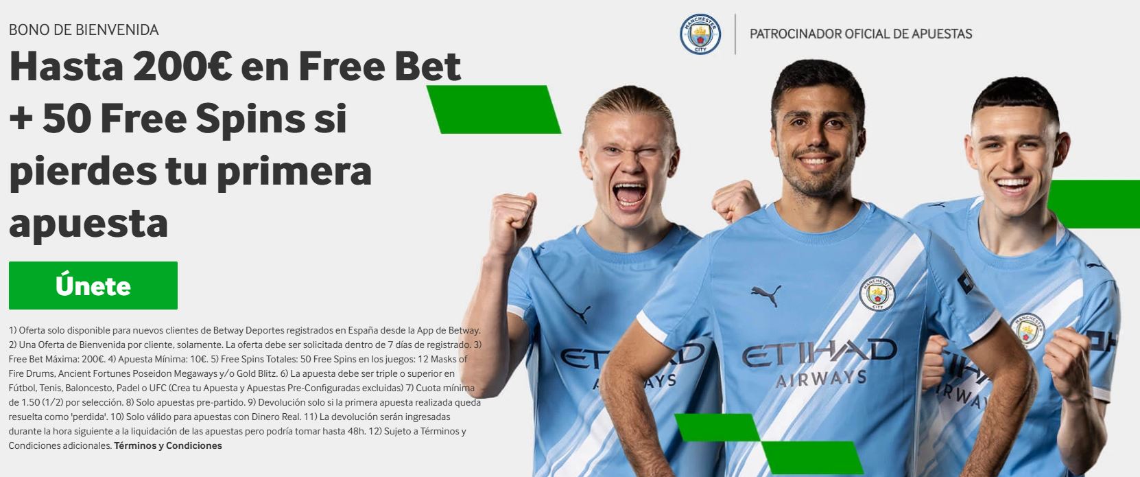 Betway bono de bienvenida