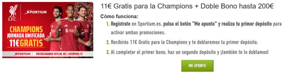 champions combinada sportium