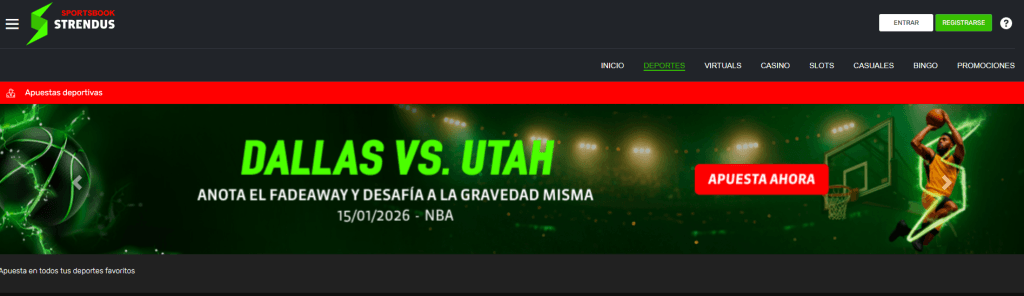 STRENDUS bono apuestas tenis