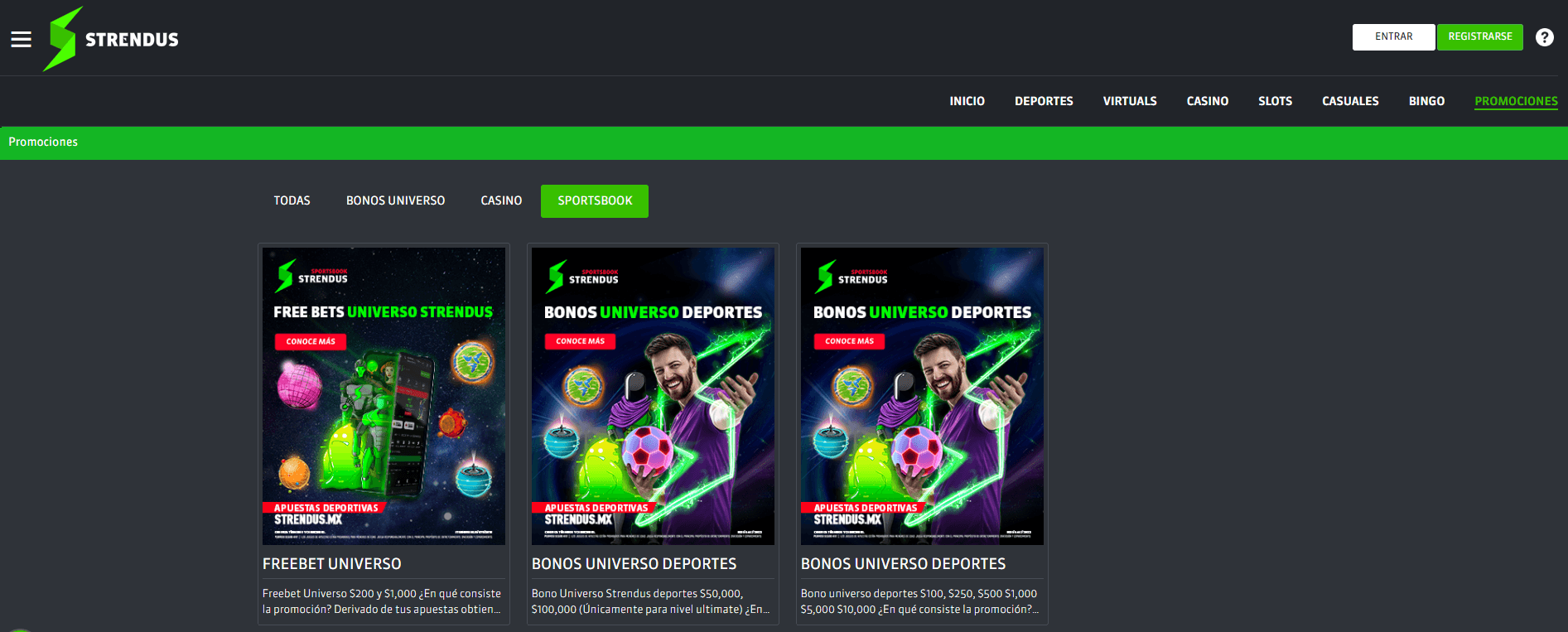 strendus bono para apostar en tenis