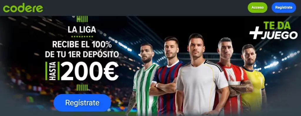Codere bono de bienvenida